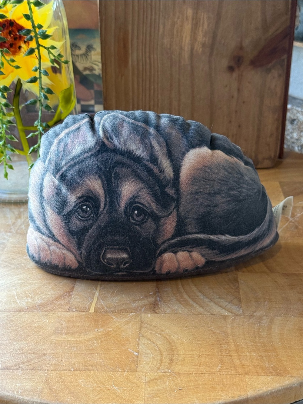 Vintage Puppy Shaped Pillow | Ellen Jareckie 1993 | The Toy Works Dog Cushion